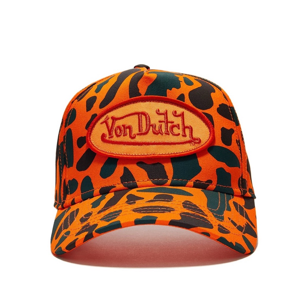 Von Dutch Orange Camouflage Hat
